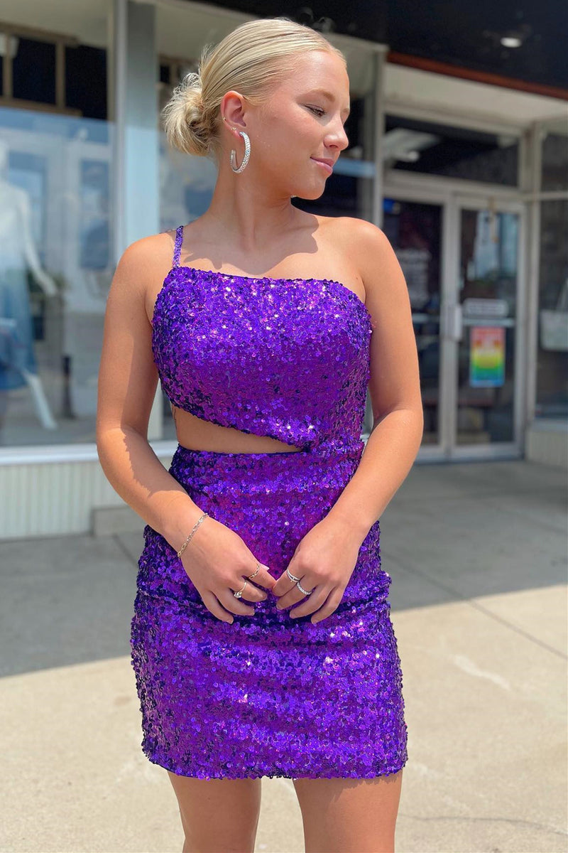 purple homecoming dresses